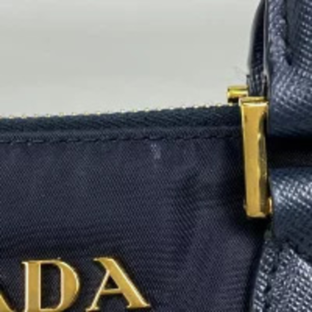 Prada Bag Navy 2way Shoulder Blue
